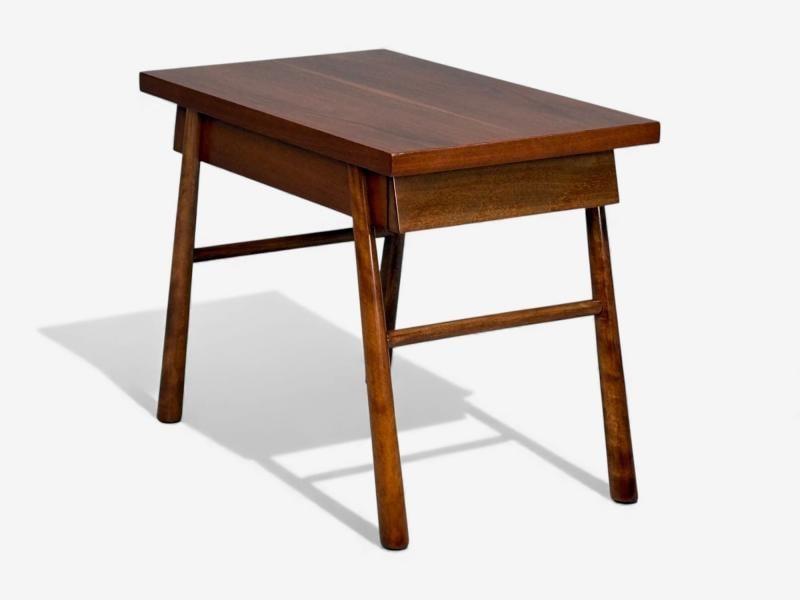 T.H. Robsjohn-Gibbings, American Modern, Mahogany, End Tables, USA, 1950s - 5