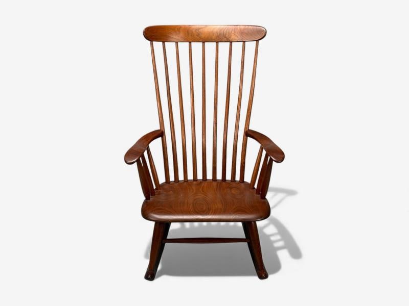 Robert Whitley, American Studio, Teak, Rocking Chair, USA, 1980s - 11