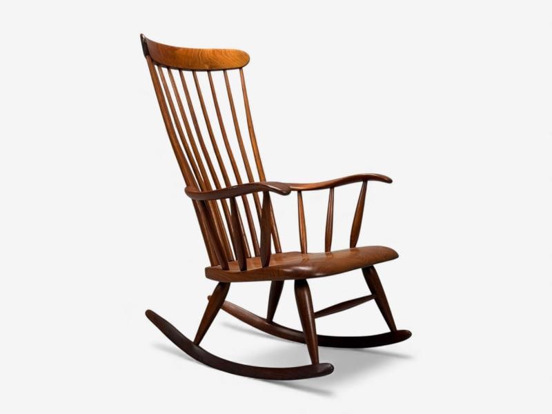 Robert Whitley, American Studio, Teak, Rocking Chair, USA, 1980s - 2