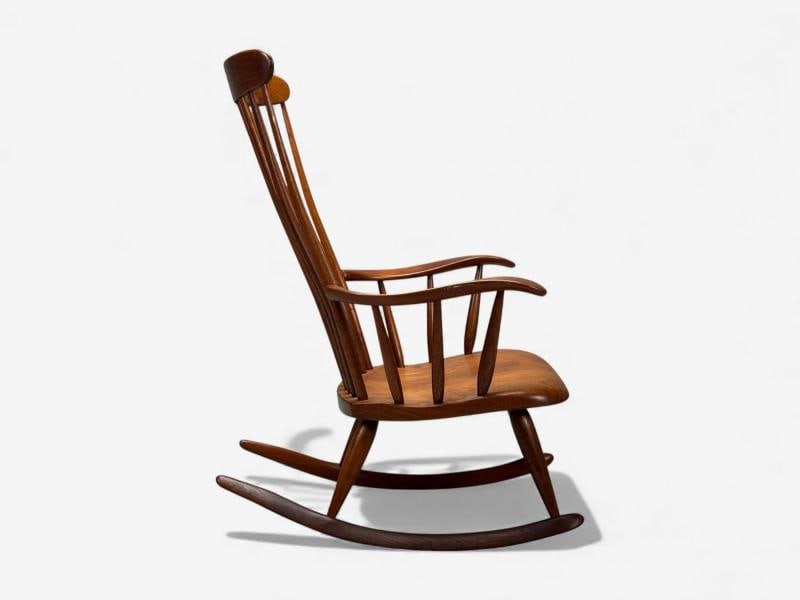 Robert Whitley, American Studio, Teak, Rocking Chair, USA, 1980s - 6