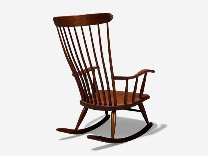 Robert Whitley, American Studio, Teak, Rocking Chair, USA, 1980s - 8