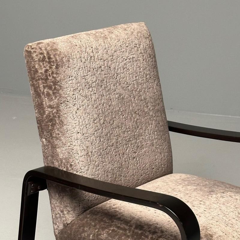 Giuseppi Pagano, Art Deco, Bentwood, Armchairs & Ottomans, Italy, 1940s - 8