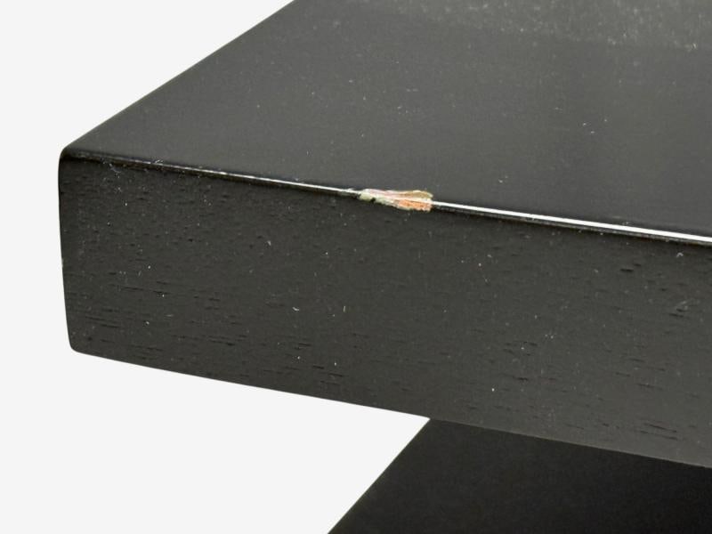 Ico Parisi Style, Ebonized Wood, Brass, Sculptural Side Tables, Europe, 1950s - 11