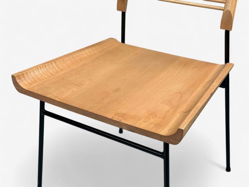 Paul McCobb, Maple, Lacquered Iron, Shovel Dining Chairs, USA, 1950s - 10