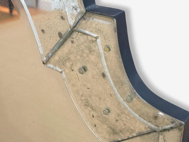 Queen Anne Style, Venetian Wall Mirrors, Antiqued Beveled Glass, Dome Top - 6