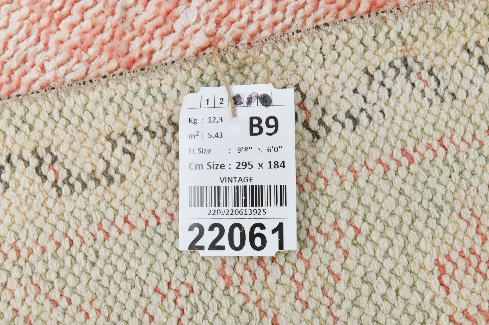 6'0'' x 9'8'' Handmade Vintage Wool Rug - 22061 - 19