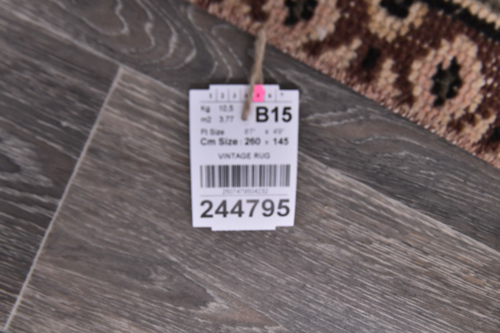 4'9'' x 8'6'' Handmade Vintage Wool Rug - 244795 - 14