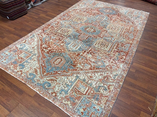 Antique Persian serapi Rug-4919 - 5