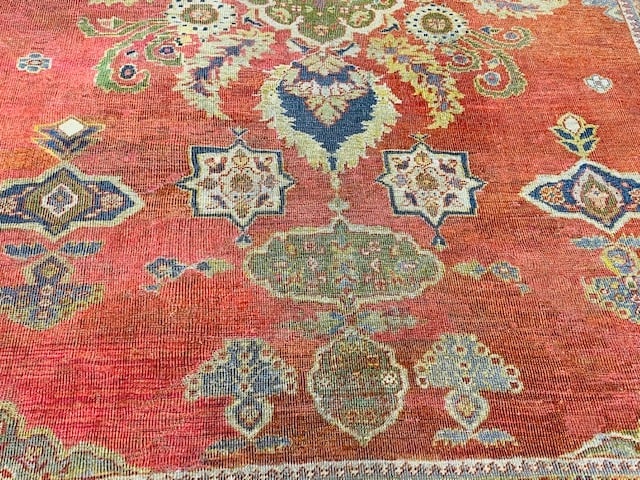 Antique Persian Sultanabd Mahal Rug-2661 - 2