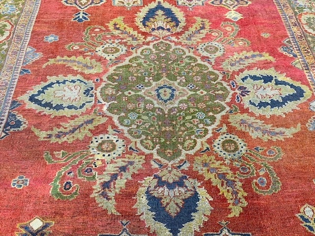 Antique Persian Sultanabd Mahal Rug-2661 - 3