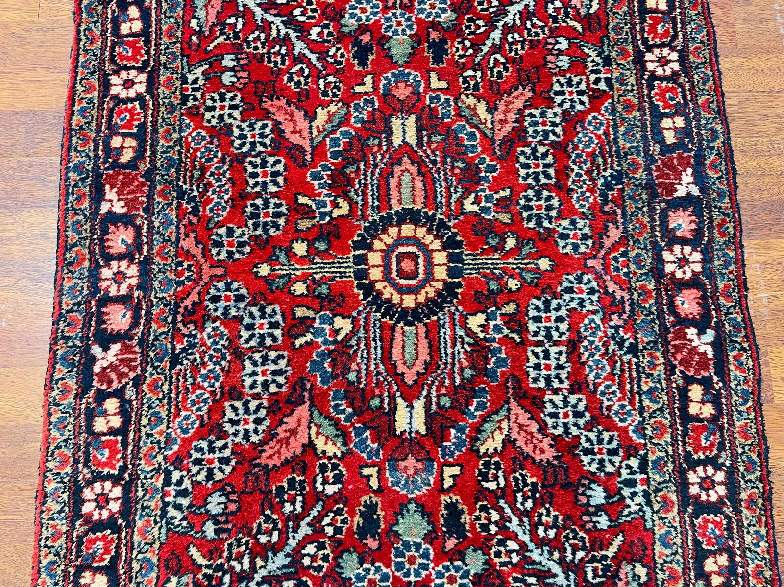 Antique Persian Hamadan Runner-4974 - 6
