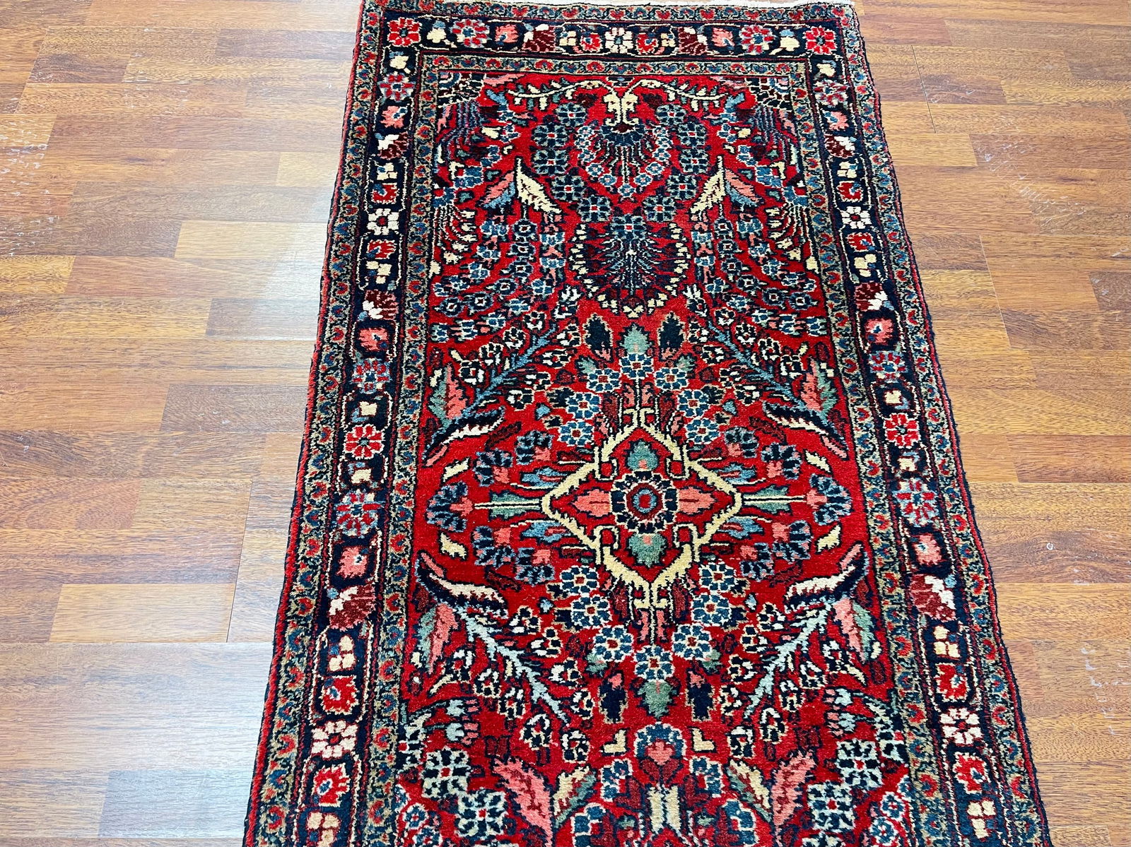 Antique Persian Hamadan Runner-4974 - 7