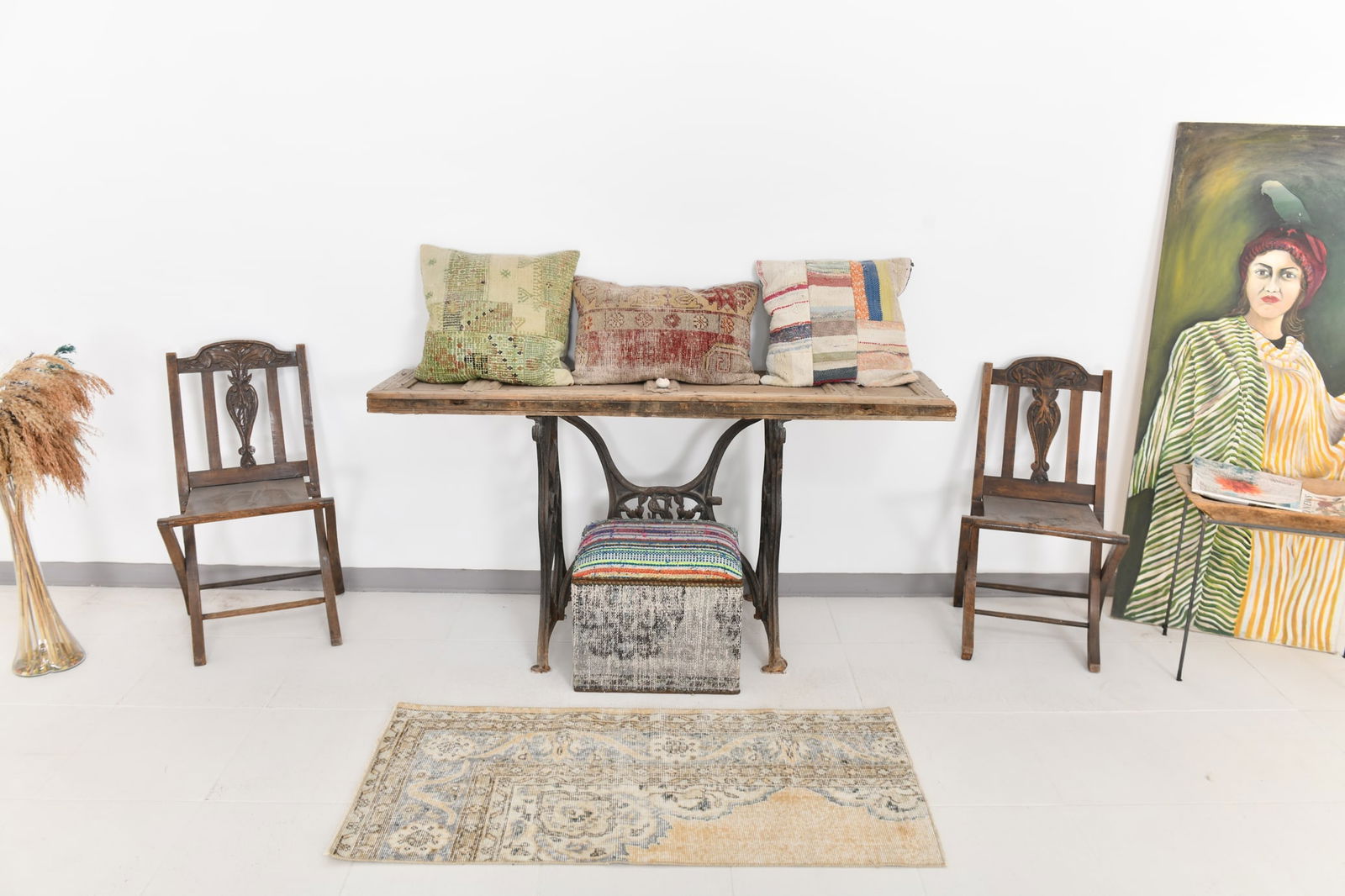 2'0'' x 4'4'' Turkish Vintage Runner Rug - 24048 - 2