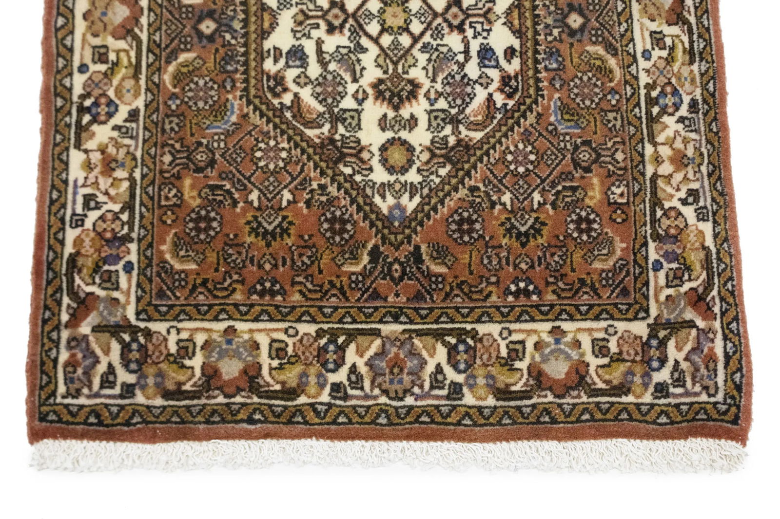 Vintage Clay Tribal 2X2'4 Bidjar Persian Rug - 7