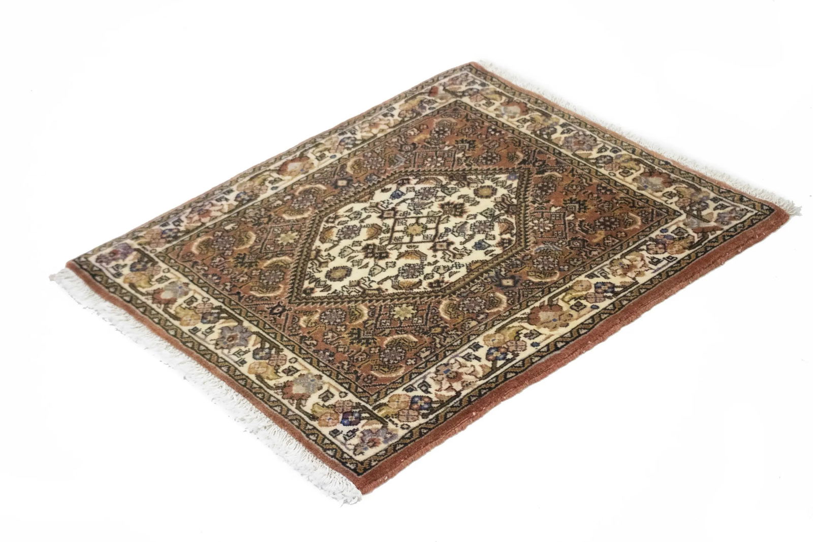 Vintage Clay Tribal 2X2'4 Bidjar Persian Rug - 9