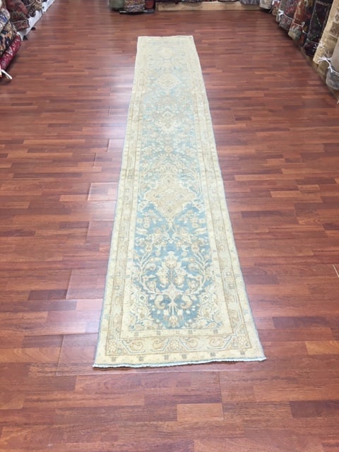 Antique Persian Mashad Runner-4685 - 3