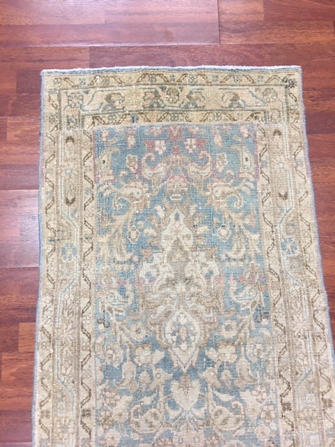 Antique Persian Mashad Runner-4685 - 6