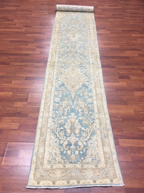 Antique Persian Mashad Runner-4685 - 7
