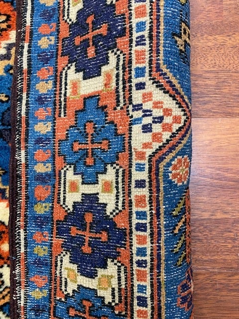 Semi antique Turkish Geometric rug-4007 - 6