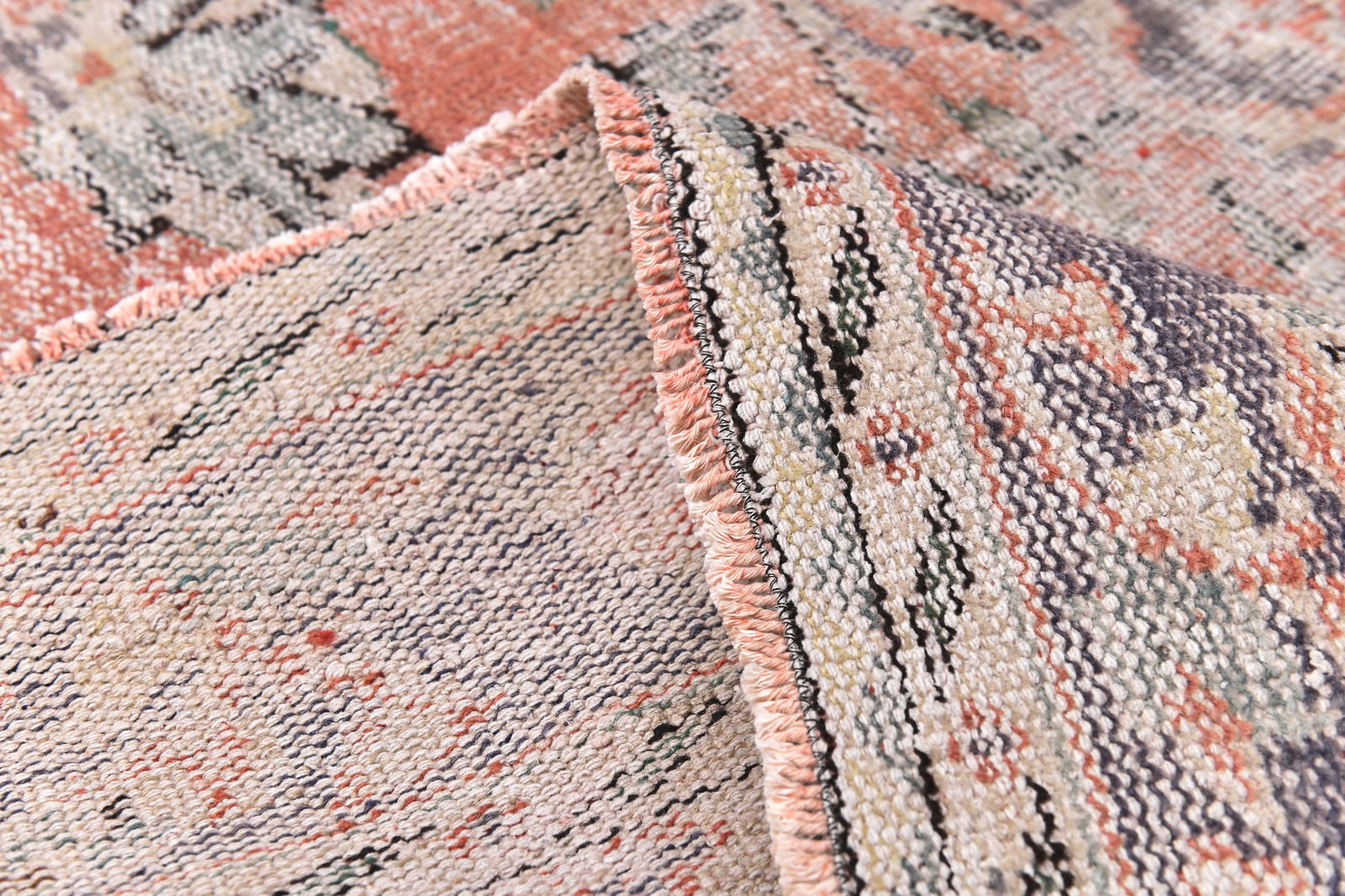 5'11'' x 8'7'' Handmade Vintage Wool Rug - 244793 - 11