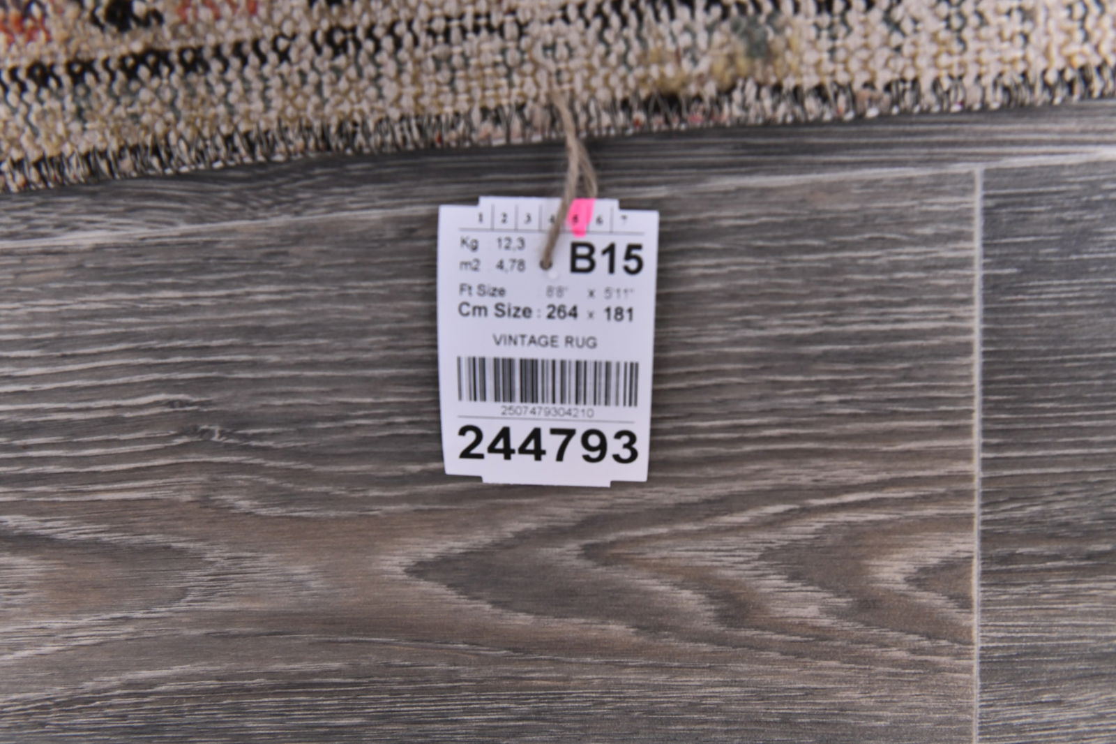 5'11'' x 8'7'' Handmade Vintage Wool Rug - 244793 - 14