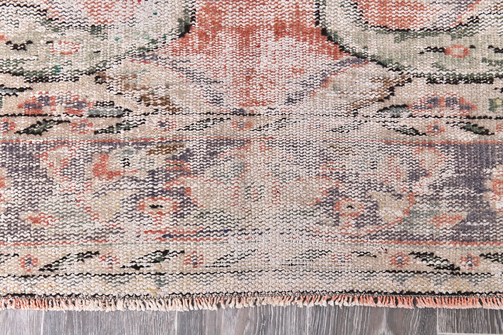 5'11'' x 8'7'' Handmade Vintage Wool Rug - 244793 - 8