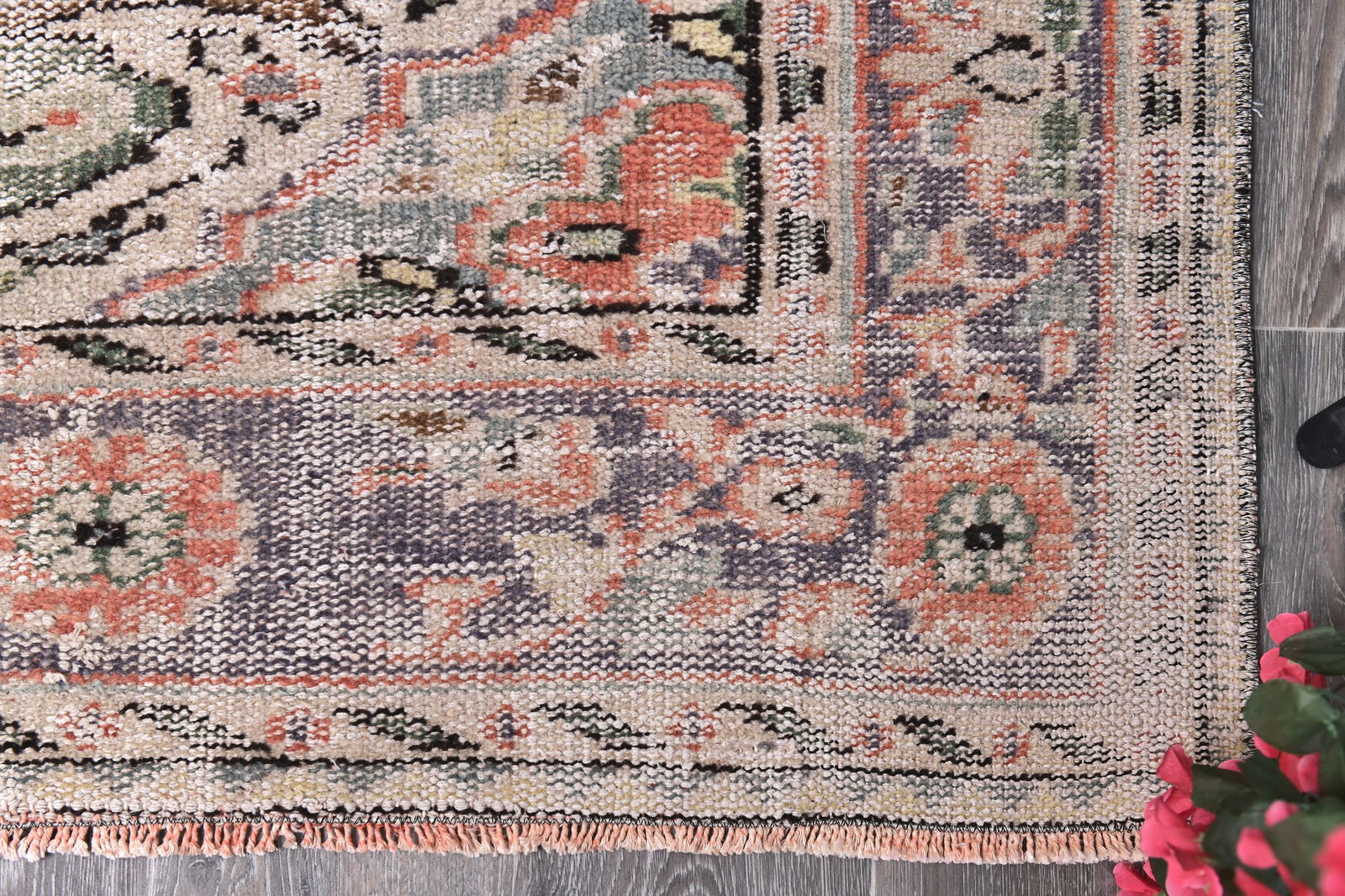 5'11'' x 8'7'' Handmade Vintage Wool Rug - 244793 - 9