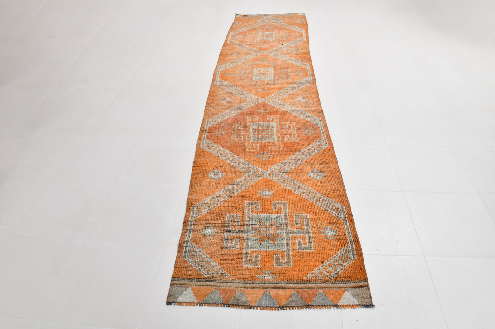 2'9'' x 11'10'' Vintage Wool Runner Rug - 22020 - 19