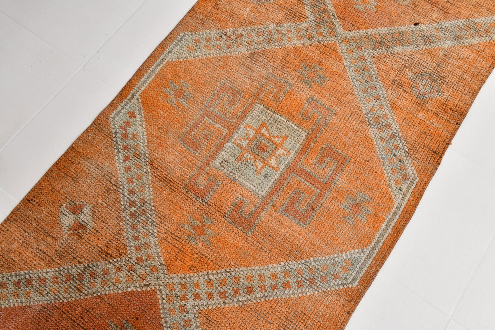 2'9'' x 11'10'' Vintage Wool Runner Rug - 22020 - 6