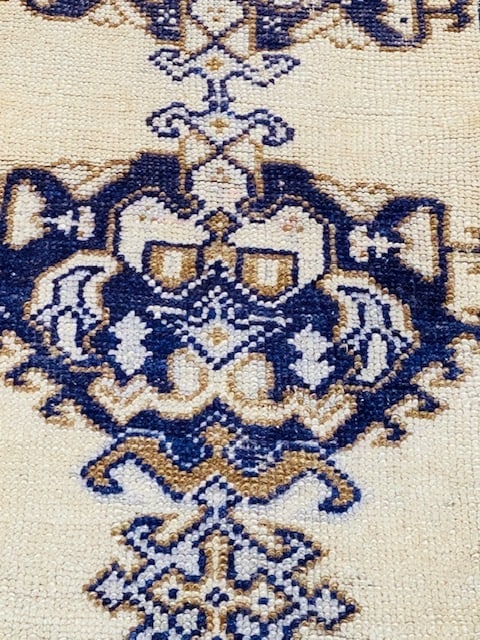 Antique Turkish ushak narrow runner-4744 - 4