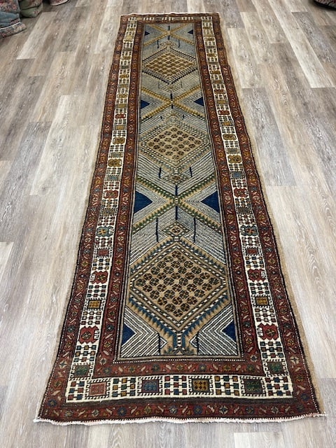 Antique Persian Camel Hair Serab Runner-5001 (1 of 7)