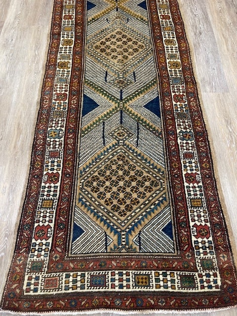 Antique Persian Camel Hair Serab Runner-5001 - 2