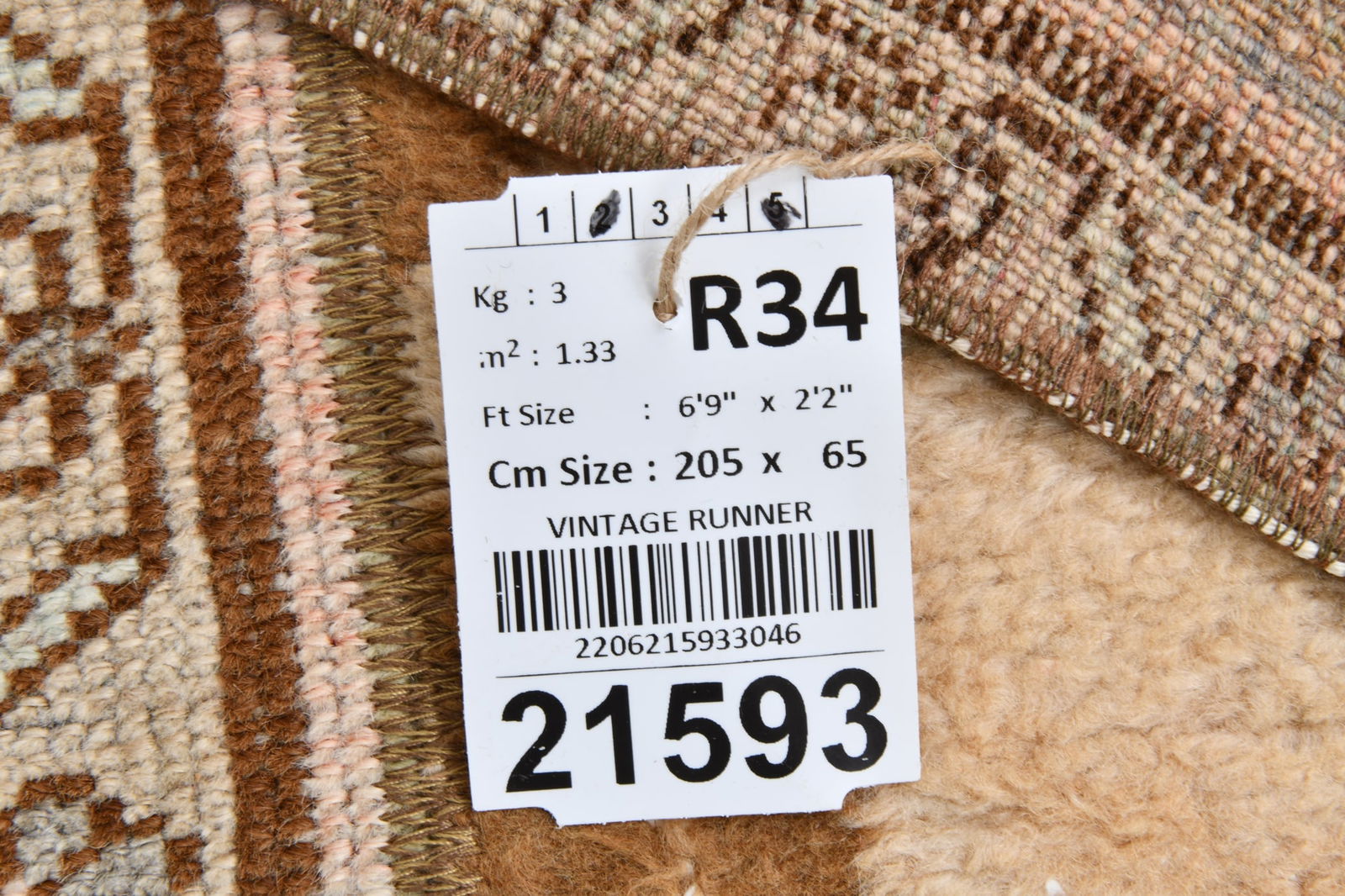 2'1'' x 6'8'' Turkish Vintage Runner Rug - 21593 - 19