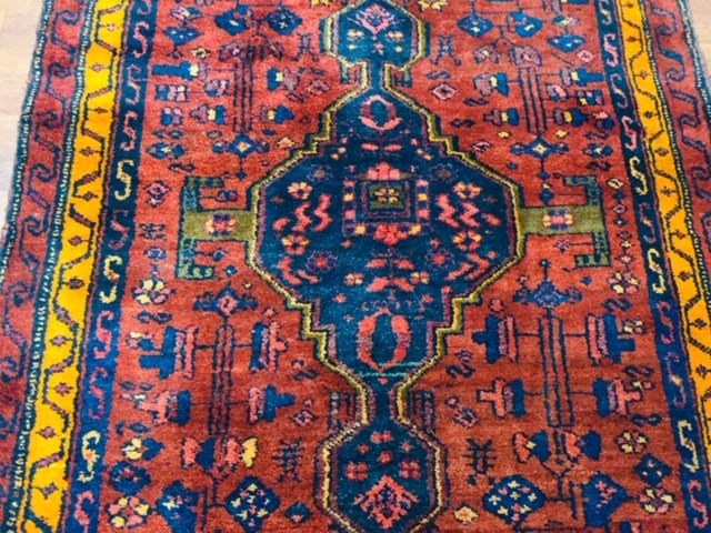 Vintage Persian Kurd- Bijar Runner-4737/22 - 5