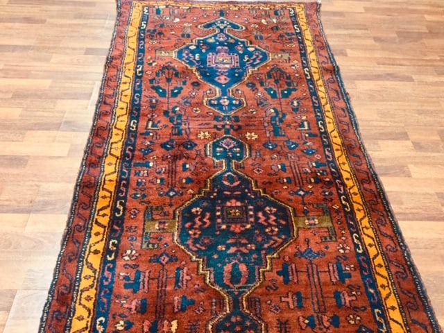 Vintage Persian Kurd- Bijar Runner-4737/22 - 6