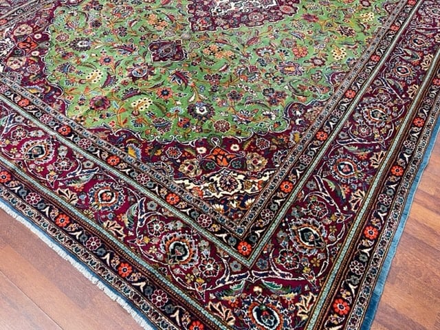 Antique Persian kashan Rug-5015 - 4