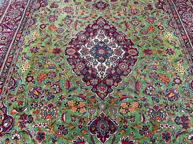 Antique Persian kashan Rug-5015 - 5