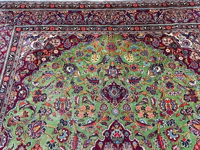 Antique Persian kashan Rug-5015 - 6