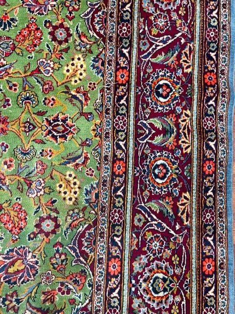 Antique Persian kashan Rug-5015 - 7