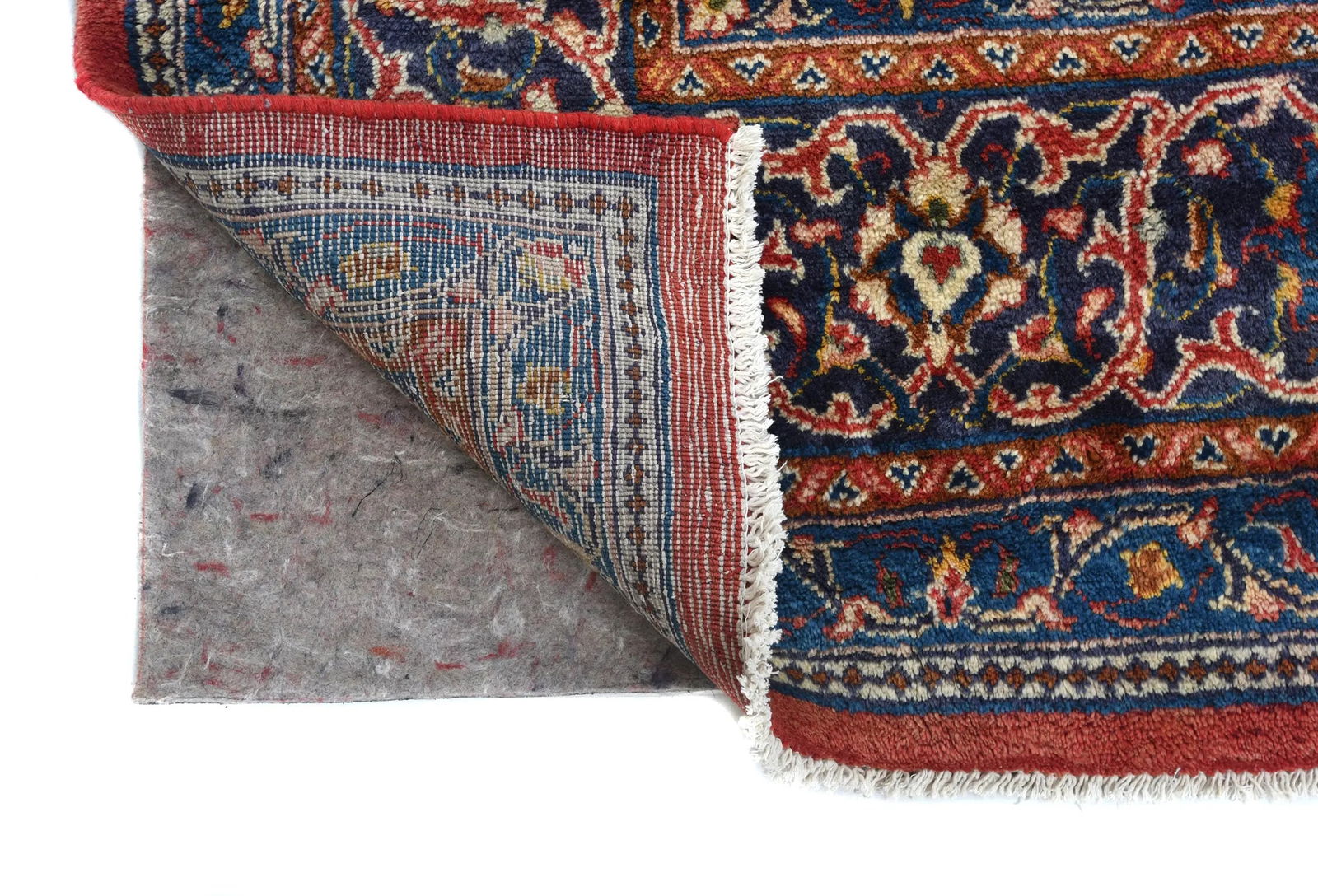 Vintage Red Floral Traditional 10X13 Mahal Persian Rug - 12