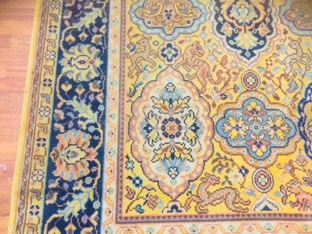 Antique decorative European /Spain rug-695 - 9