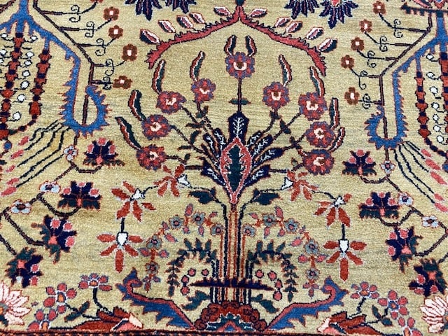 Antique persian Farahan Sarouk Rug-4784 - 9