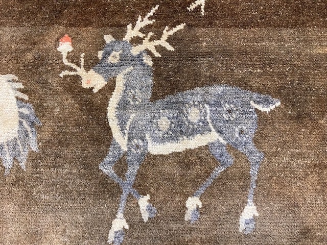 Antique Chinese Pictorial Rug-4949 - 4