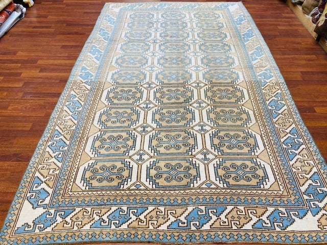 Vintage Turkish Kazak Design Rug-4617 /29 - 6