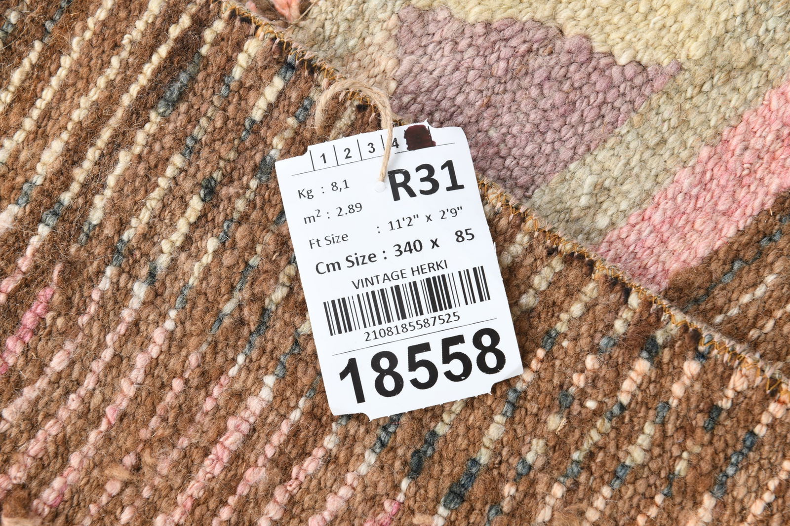 2'9'' x 11'1'' Vintage Wool Runner Rug - 18558 - 15