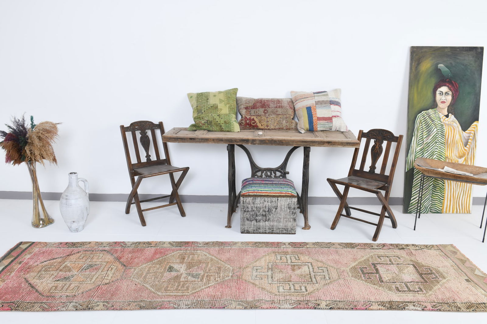 2'9'' x 11'1'' Vintage Wool Runner Rug - 18558 - 2