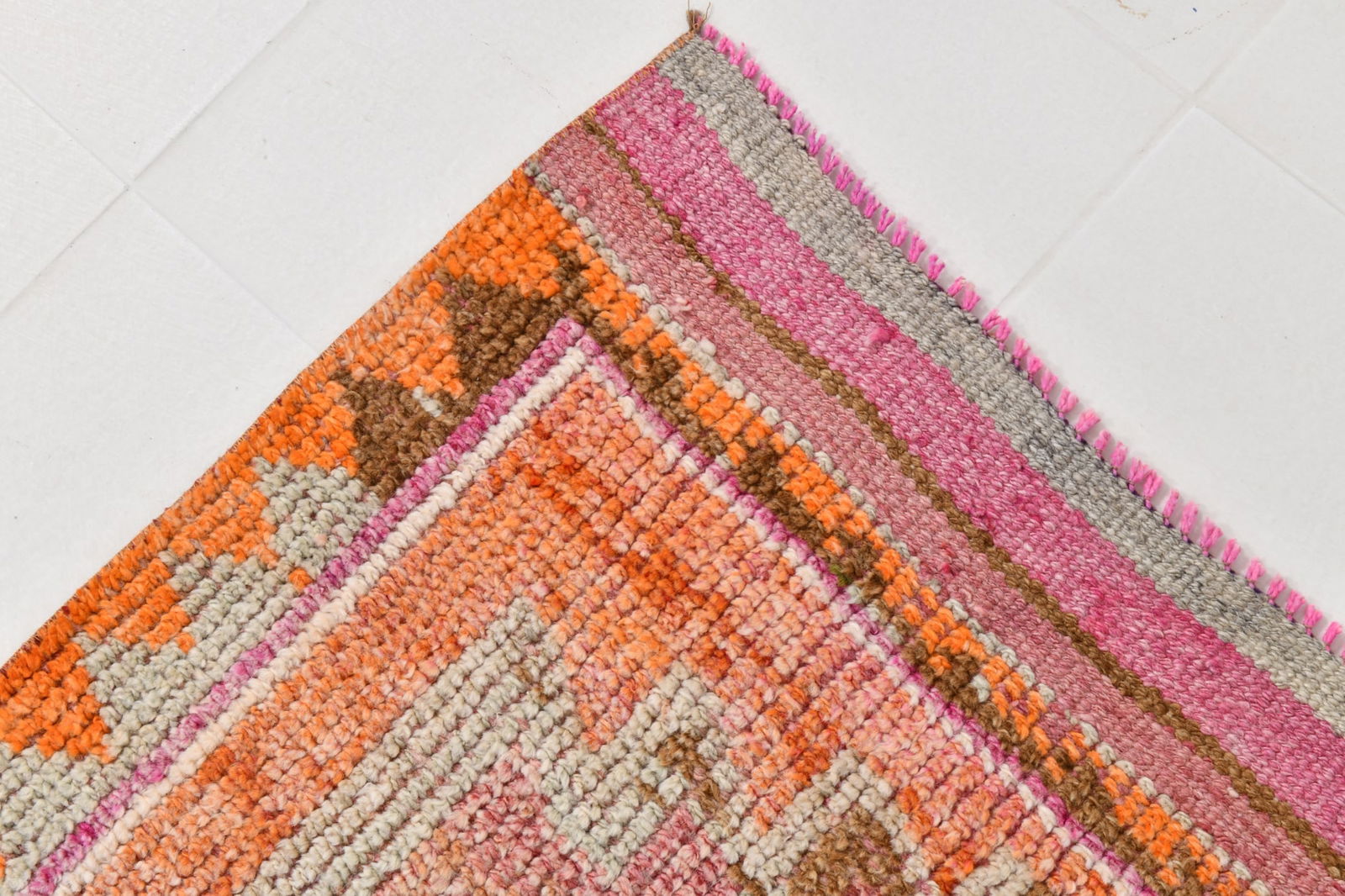 3'3'' x 11'0'' Vintage Wool Runner Rug - 22034 - 11