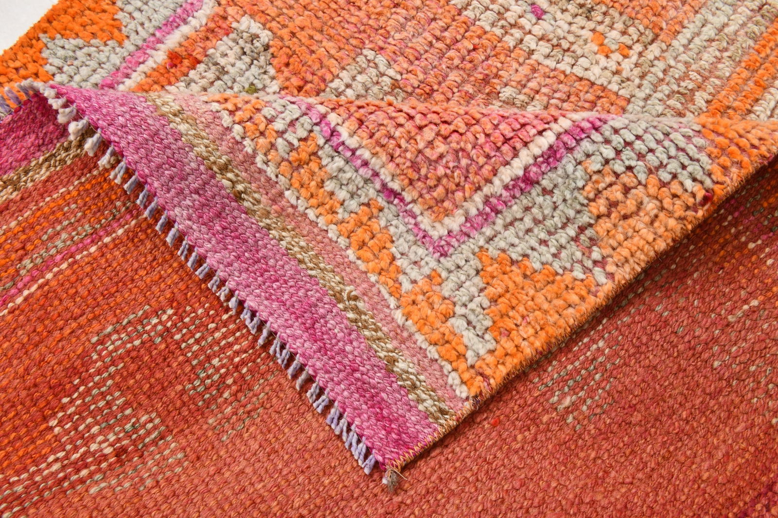 3'3'' x 11'0'' Vintage Wool Runner Rug - 22034 - 17