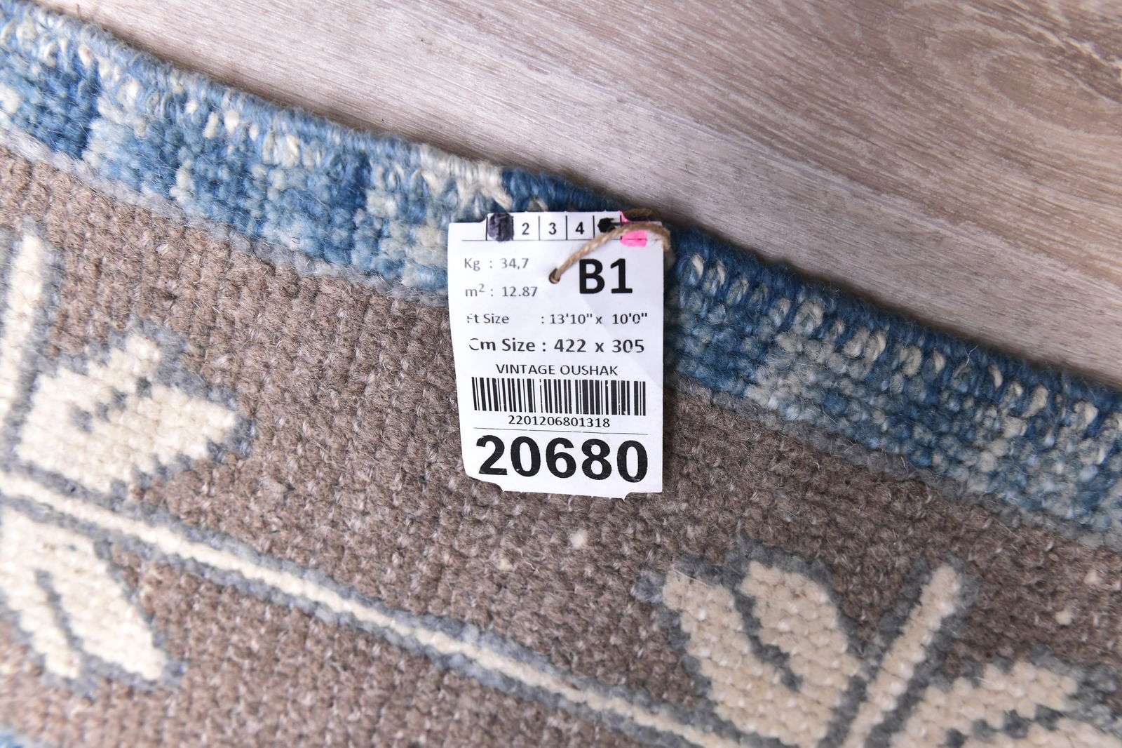 10'0'' x 13'10'' Handmade Vintage Wool Rug - 20680 - 15