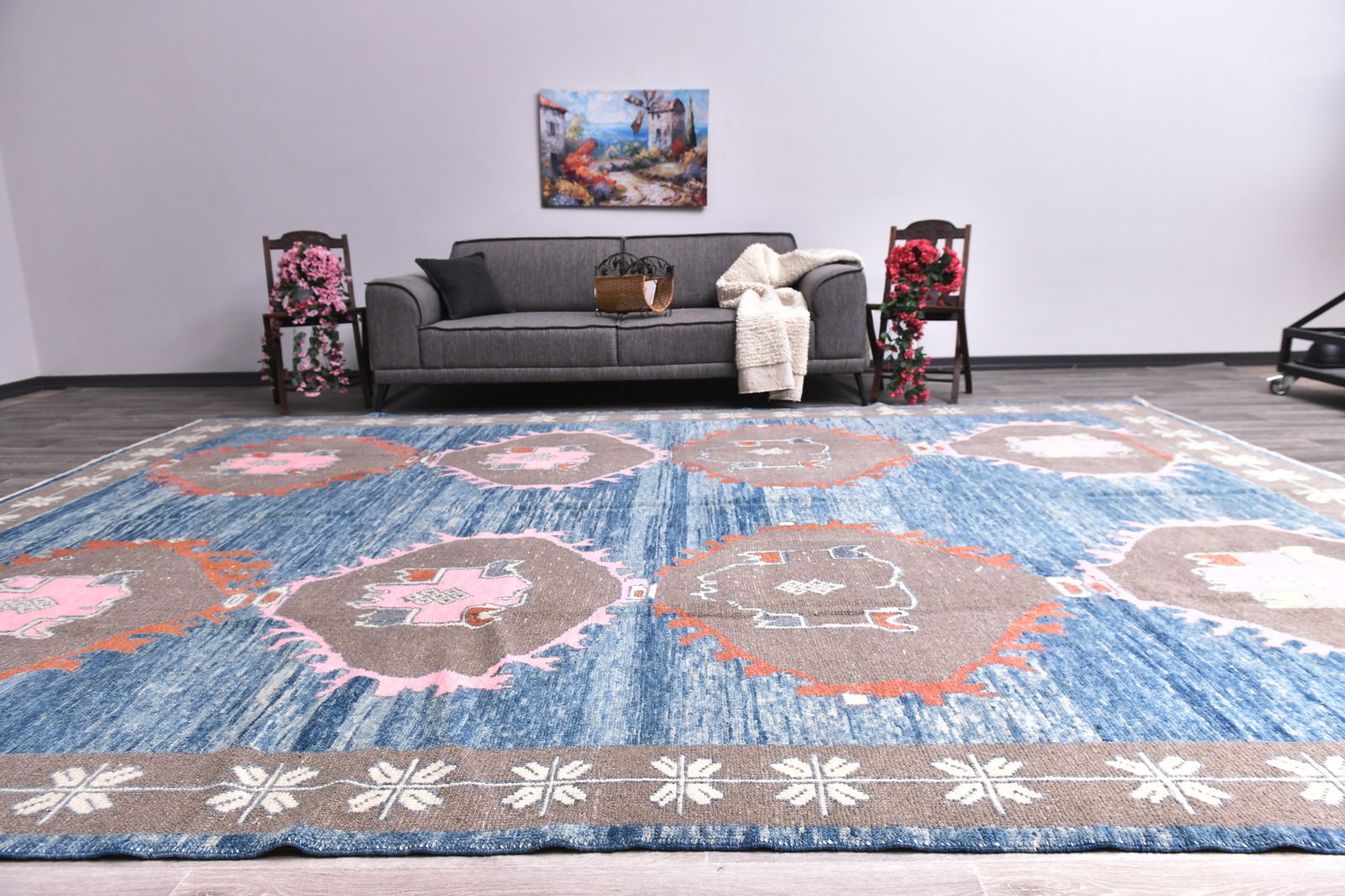 10'0'' x 13'10'' Handmade Vintage Wool Rug - 20680